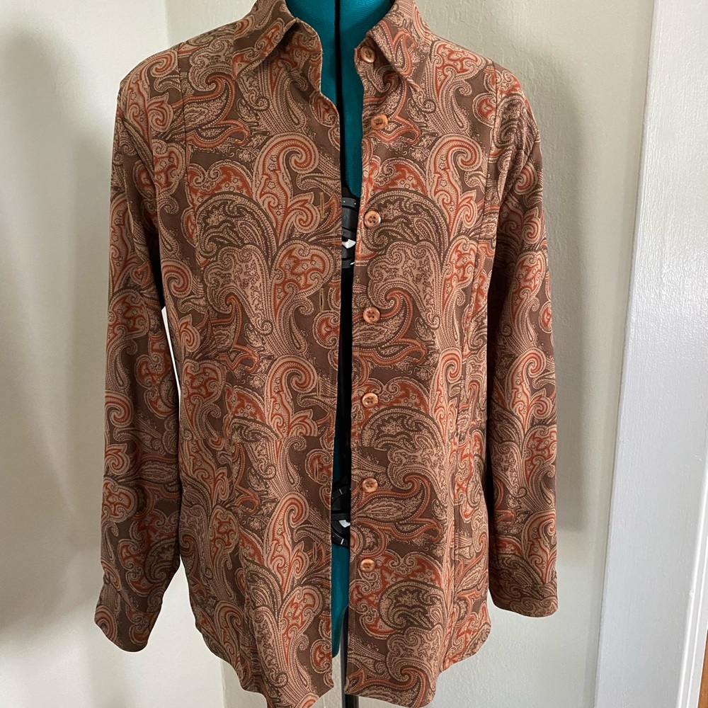 70s inspired button up